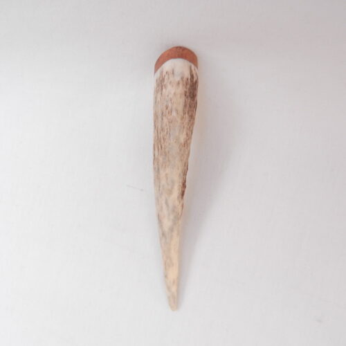 Scottish Red Deer Antler Kilt Pin with Burr Wych Elm