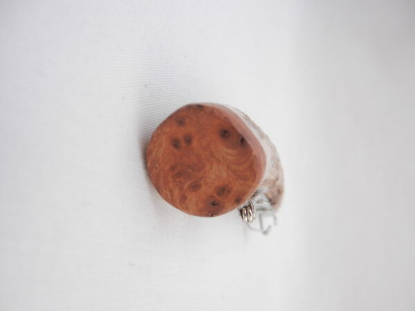 Scottish Red Deer Antler Kilt Pin with Burr Wych Elm