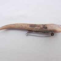 DSCN3298 Scottish Roe Buck Antler Kilt Pin with Bog Oak