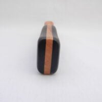 DSCN3366 Damascus Steel Sgian Dubh in African Blackwood and Burr Wych Elm Sapwood