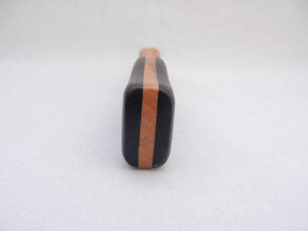 DSCN3366 Damascus Steel Sgian Dubh in African Blackwood and Burr Wych Elm Sapwood