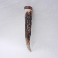 DSCN3978 Scottish Red Deer Antler Kilt Pin with Surinese Snakewood
