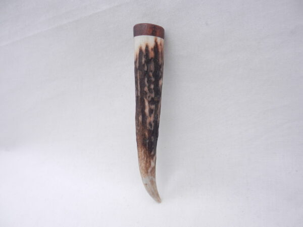 DSCN3978 Scottish Red Deer Antler Kilt Pin with Surinese Snakewood