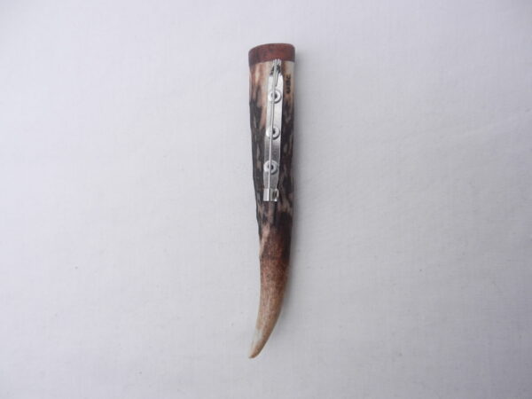 DSCN3982 Scottish Red Deer Antler Kilt Pin with Surinese Snakewood