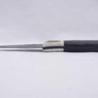 Scottish Bog Oak and Natural Antler Damascus Sgian Dubh