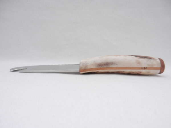Scottish Red Deer Antler and Burr Wych Elm Sgian Brew, Scottish gift, bottle opener