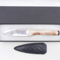 DSCN3448 Scottish Red Deer Antler and Snakewood Sgian Brew, Scottish gift, bottle opener