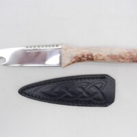 DSCN3449 Scottish Red Deer Antler and Snakewood Sgian Brew, Scottish gift, bottle opener
