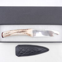DSCN3455 Scottish Red Deer Antler and Snakewood Sgian Brew, Scottish gift, bottle opener