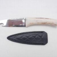 DSCN3457 Scottish Red Deer Antler and Snakewood Sgian Brew, Scottish gift, bottle opener
