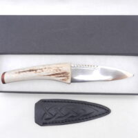 DSCN3483 Natural Sgian Dubh in Red Deer Antler and Snakewood, kilt knife, Scottish gift, wedding gift, groom gift, best man gift, mens gift