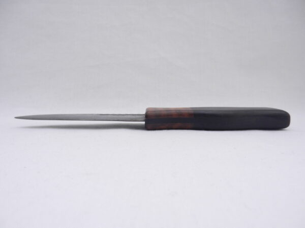 DSCN3505 Damascus Sgian Dubh in African Blackwood and Surinese Snakewood