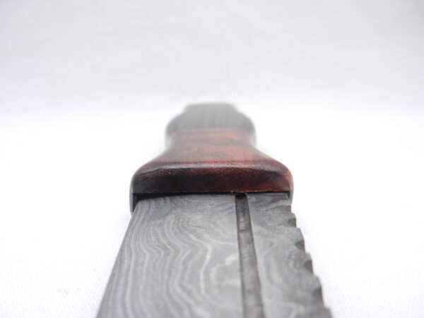 DSCN3507 Damascus Sgian Dubh in African Blackwood and Surinese Snakewood