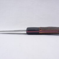 DSCN3512 Natural Blackthorn Damascus Sgian Dubh with Bog Oak and Brazilian Purpleheart centre