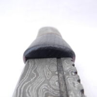 DSCN3515 Natural Blackthorn Damascus Sgian Dubh with Bog Oak and Brazilian Purpleheart centre