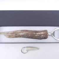 DSCN3517 Scottish Red Deer Antler Bottle Opener with Keyring