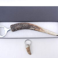 Scottish Red Deer Antler Bottle Opener with Keyring
