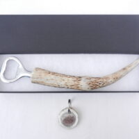 Scottish Red Deer Antler Bottle Opener with Keyring