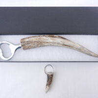 Scottish Red Deer Antler Bottle Opener with Keyring