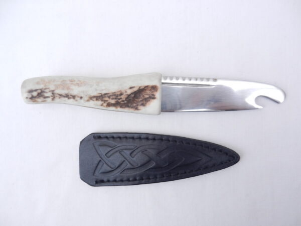 DSCN3572 Natural Sgian Brew in Red Deer Stag Antler with Wych Elm centre
