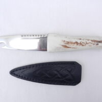 DSCN3573 Natural Sgian Brew in Red Deer Stag Antler with Wych Elm centre