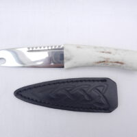 DSCN3580 Natural Sgian Brew in Red Deer Stag Antler with Wych Elm centre