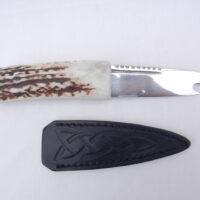 DSCN3586 Natural Sgian Brew in Red Deer Stag Antler with Wych Elm centre