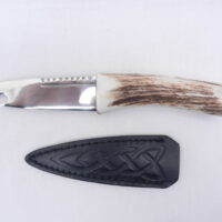 DSCN3593 Natural Sgian Brew in Red Deer Stag Antler with Wych Elm centre