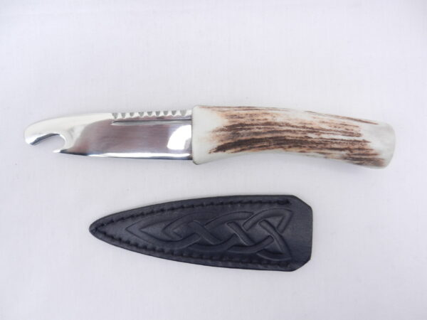 DSCN3593 Natural Sgian Brew in Red Deer Stag Antler with Wych Elm centre