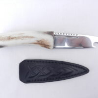 DSCN3594 Natural Sgian Brew in Red Deer Stag Antler with Wych Elm centre