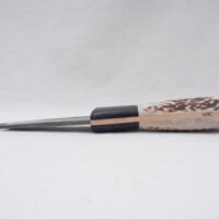 Natural Red Deer Antler and Scottish Bog Oak Damascus Sgian Brew, Scottish gift, antler gift, wedding gift, groom gift