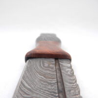 DSCN4100 Bog Oak and Desert Ironwood Burr Damascus Steel Sgian Dubh- sharpened, scottish knife, wedding gift