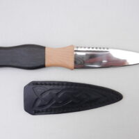 DSCN4146 African Ebony and Scottish Hawthorn Sgian Dubh - sharpened