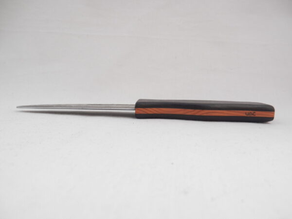 DSCN4198 Sgian Dubh Damascus Steel in African Blackwood and Yew, Scottish gift, wedding gift, groom gift, mens gift