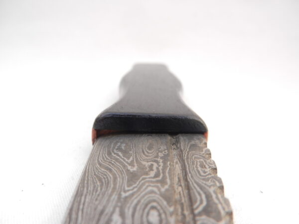DSCN4200 Sgian Dubh Damascus Steel in African Blackwood and Yew, Scottish gift, wedding gift, groom gift, mens gift