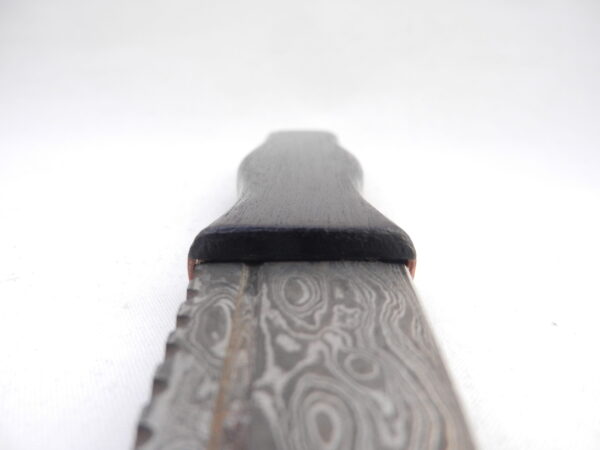 DSCN4201 Sgian Dubh Damascus Steel in African Blackwood and Yew, Scottish gift, wedding gift, groom gift, mens gift