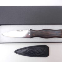African Blackwood and Scottish Yew Sgian Dubh, kilt knife, Scottish knife, Scottish gift