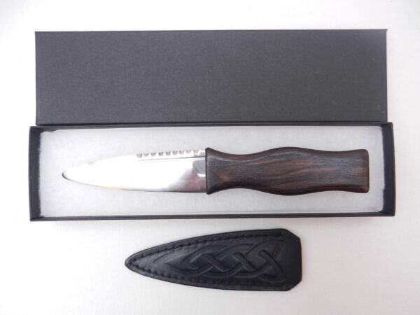 African Blackwood and Scottish Yew Sgian Dubh, kilt knife, Scottish knife, Scottish gift