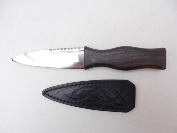 African Blackwood and Scottish Yew Sgian Dubh, kilt knife, Scottish knife, Scottish gift