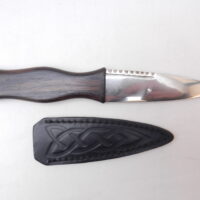 African Blackwood and Scottish Yew Sgian Dubh, kilt knife, Scottish knife, Scottish gift