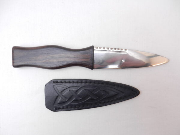 African Blackwood and Scottish Yew Sgian Dubh, kilt knife, Scottish knife, Scottish gift